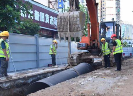 云浮市河滨路供水管改造工程顺利通水